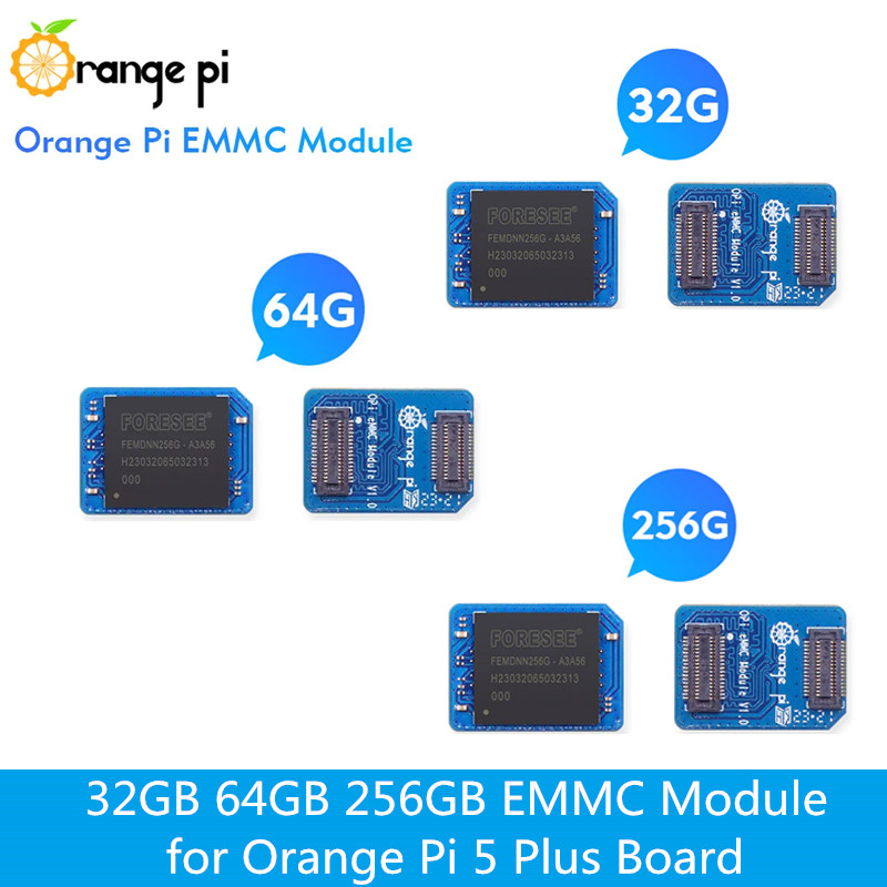 Orange Pi 5 Plus 16Gb - Модуль EMMC Orange Pi 32 ГБ,